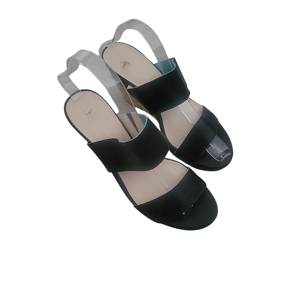 TOMMY HILFIGER Strappy Cork Wedge Sandals 8 Blue Sexy Brachy Designer Comfortβ